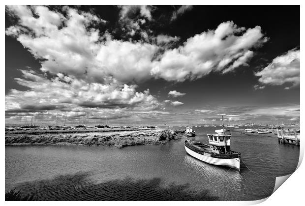 Brancaster Staithe harbour  Print by Gary Pearson