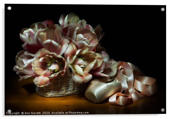 Dancing Tulips Acrylic by Ann Garrett