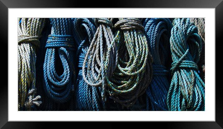 A Load of Old Rope Framed Mounted Print by Steven Watson