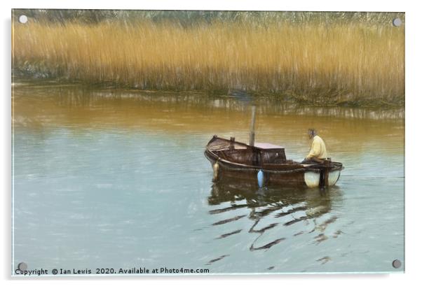 On The Alde Impressionist Style Acrylic by Ian Lewis