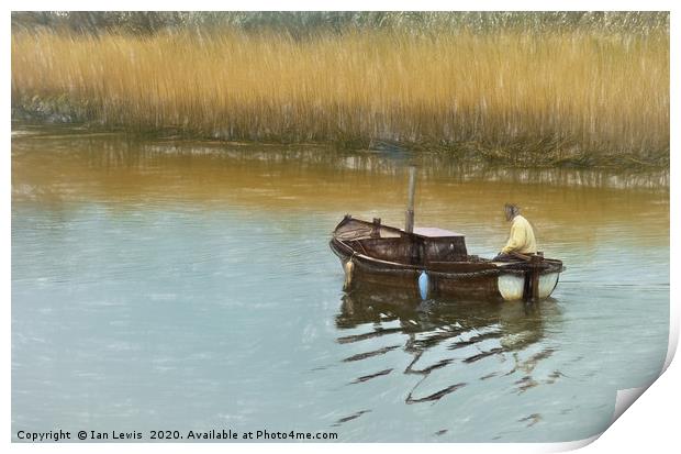 On The Alde Impressionist Style Print by Ian Lewis