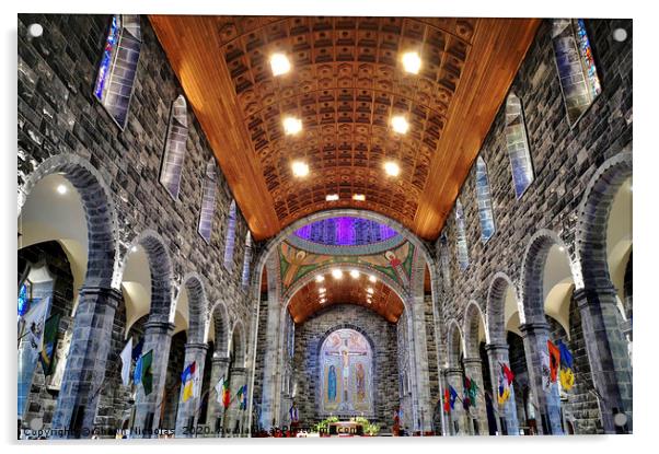 Galway Cathedral, Irelend Acrylic by Shawn Nicholas