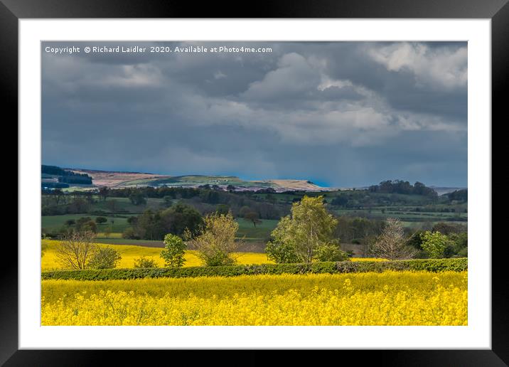 The Stang from Hutton Magna in Dramatic Light Framed Mounted Print by Richard Laidler