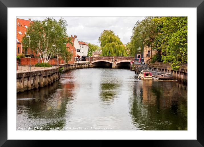 Majestic Norwich City View Framed Mounted Print by Heidi Hennessey