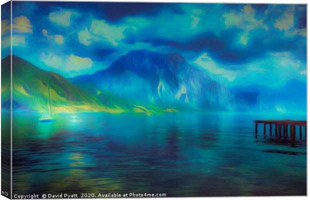 The Mystical Lake Canvas Print by David Pyatt