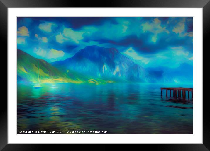 The Mystical Lake Framed Mounted Print by David Pyatt