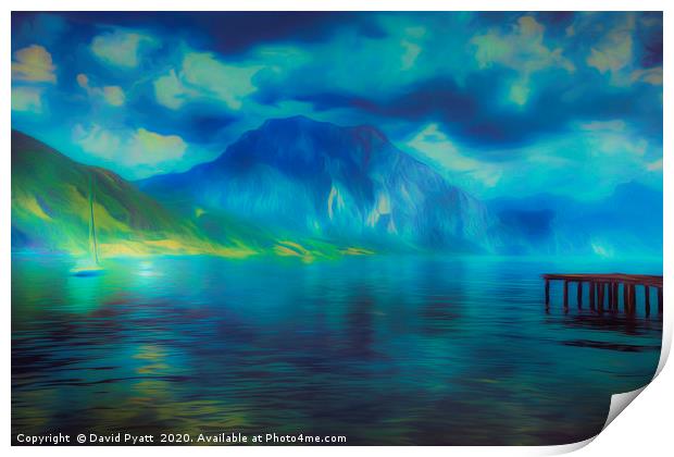 The Mystical Lake Print by David Pyatt