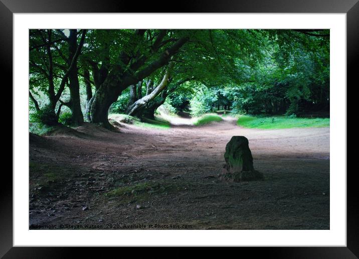 The Triscombe Stone 2 Framed Mounted Print by Steven Watson