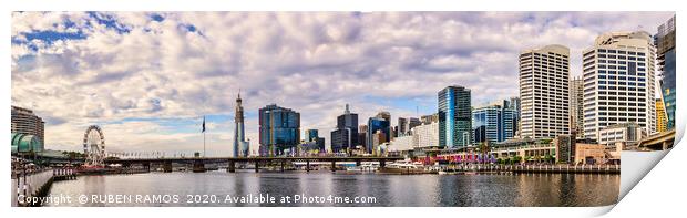 The Pier 26 and Darling Harbour, Sydney.   Print by RUBEN RAMOS