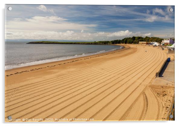 Whitmore Bay, Barry Island Beach, Wales Acrylic by Dan Santillo