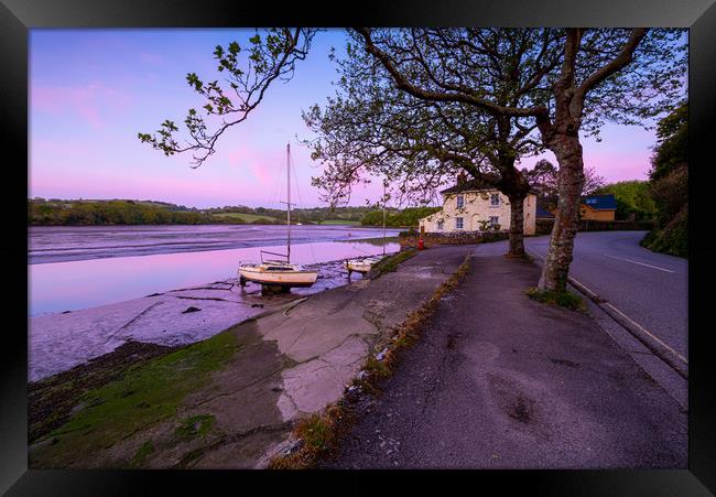 Sunny Corner Pastel Dawn Framed Print by Michael Brookes