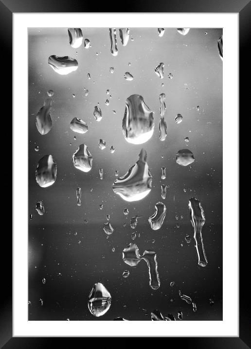 Dancing Raindrops Framed Mounted Print by Rob Cole