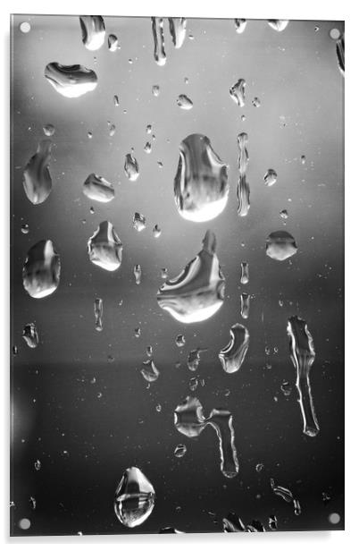 Dancing Raindrops Acrylic by Rob Cole