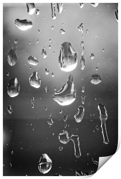 Dancing Raindrops Print by Rob Cole