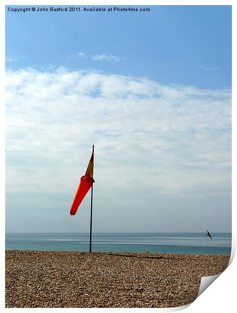 Red Sock 2 Print by John Basford