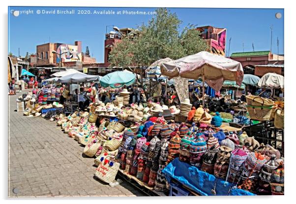 Marrakesh Market Place Acrylic by David Birchall