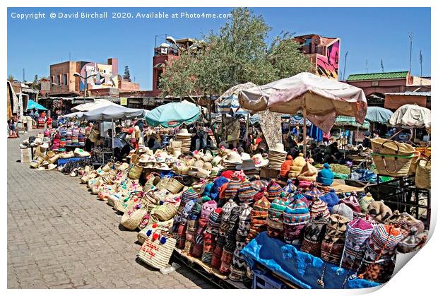 Marrakesh Market Place Print by David Birchall