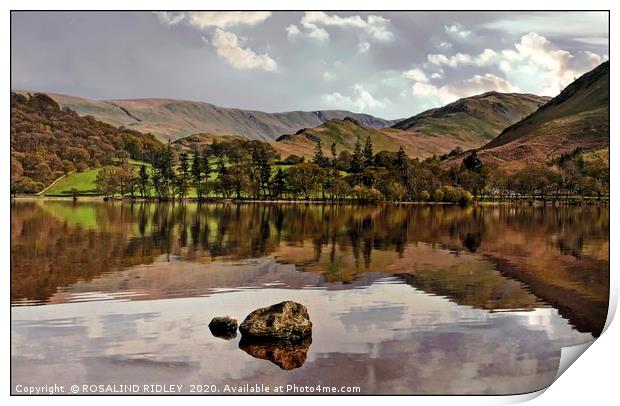 "Ullswater Reflections" Print by ROS RIDLEY