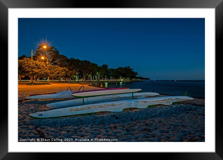 Bribie Island Beach, Queensland, Australia Framed Mounted Print by Shaun Carling