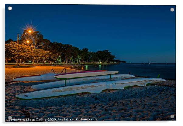 Bribie Island Beach, Queensland, Australia Acrylic by Shaun Carling