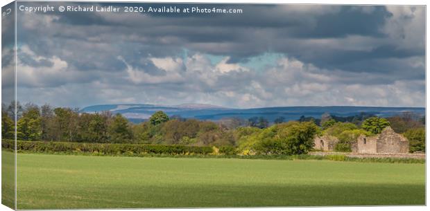 Towards Cross Fell from Thorpe, Teesdale Canvas Print by Richard Laidler