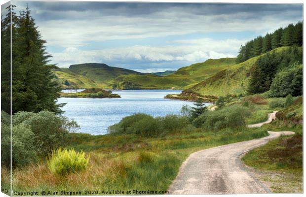 Loch Canvas Print by Alan Simpson