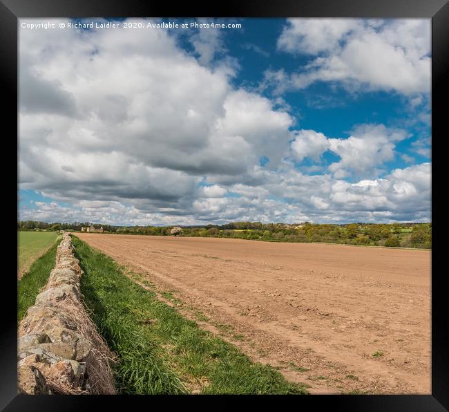 Big Sky over the Teesdale Way at Thorpe, Teesdale Framed Print by Richard Laidler