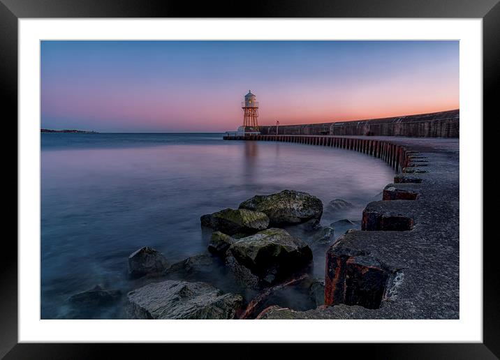 Raa Lighthouse in Sweden Long Exposure Framed Mounted Print by Antony McAulay