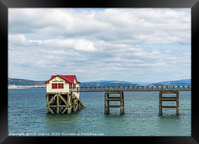 The Old Mumbles Lifeboat Station Framed Print by Nick Jenkins