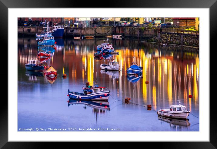 Blue Hour on the Wear Framed Mounted Print by Gary Clarricoates