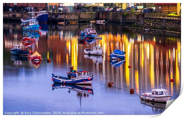 Blue Hour on the Wear Print by Gary Clarricoates
