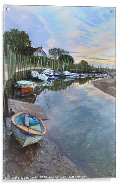 Blakeney Harbour  Acrylic by Ian Lewis