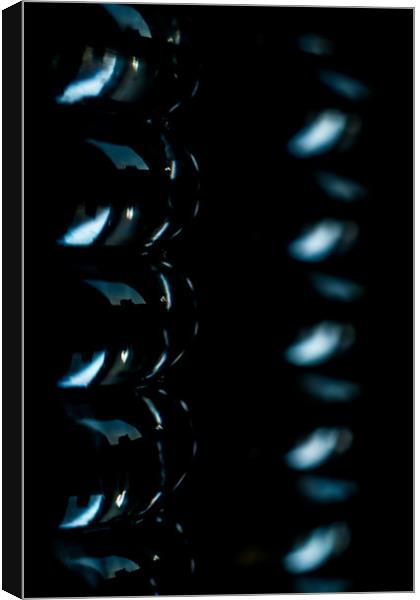 Captivating Glass Curves: Canvas Print by Colin Metcalf