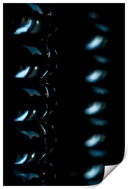 Captivating Glass Curves: Print by Colin Metcalf