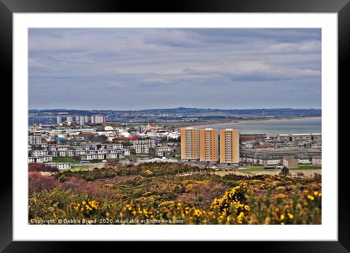 Aberdeen City View Framed Mounted Print by Debbie Johnstone Bran