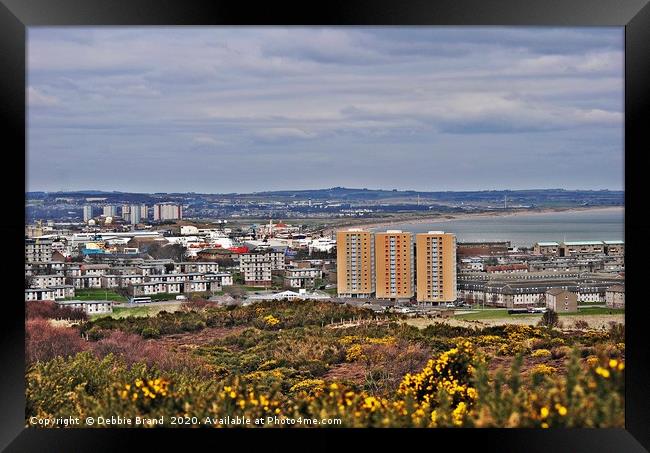 Aberdeen City View Framed Print by Debbie Johnstone Bran