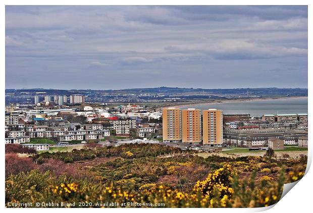 Aberdeen City View Print by Debbie Johnstone Bran