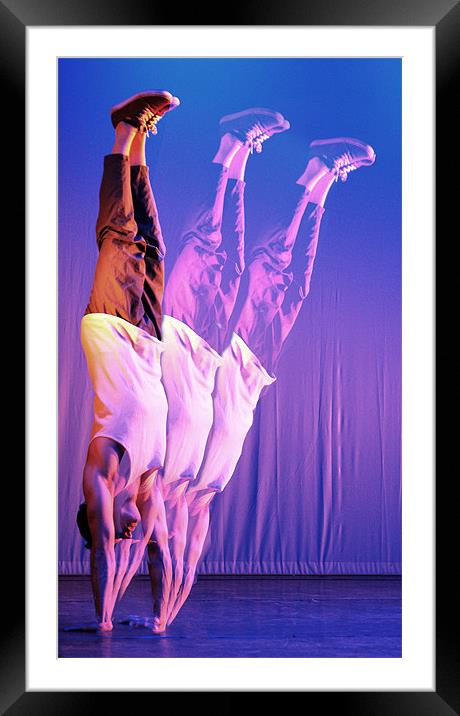 Break Dancer Framed Mounted Print by David (Dai) Meacham