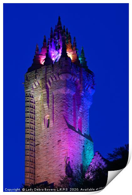 Wallace Monument in Colour  Print by Lady Debra Bowers L.R.P.S