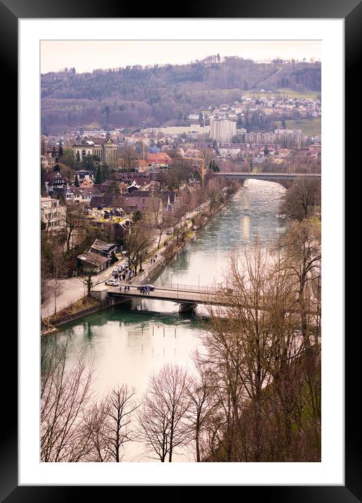 River Aare Framed Mounted Print by Svetlana Sewell