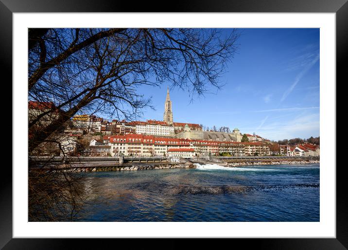 Bern and River Aare Framed Mounted Print by Svetlana Sewell