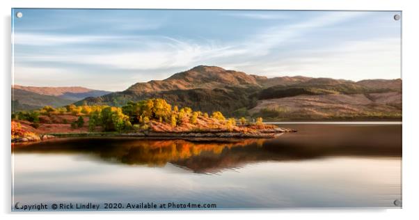 Loch Sunart Acrylic by Rick Lindley