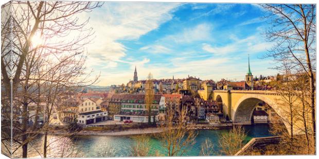 Early Evening in Bern Canvas Print by Svetlana Sewell