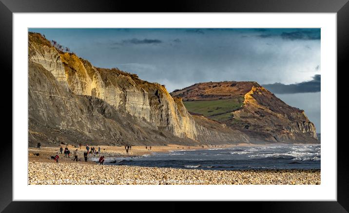 Charmouth to Golden Cap Framed Mounted Print by Philip Hodges aFIAP ,