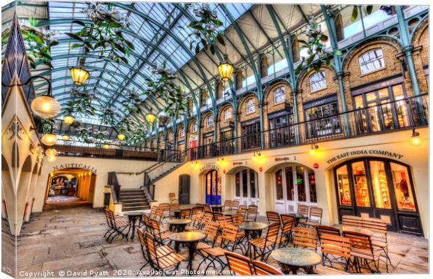 Covent Garden  Canvas Print by David Pyatt