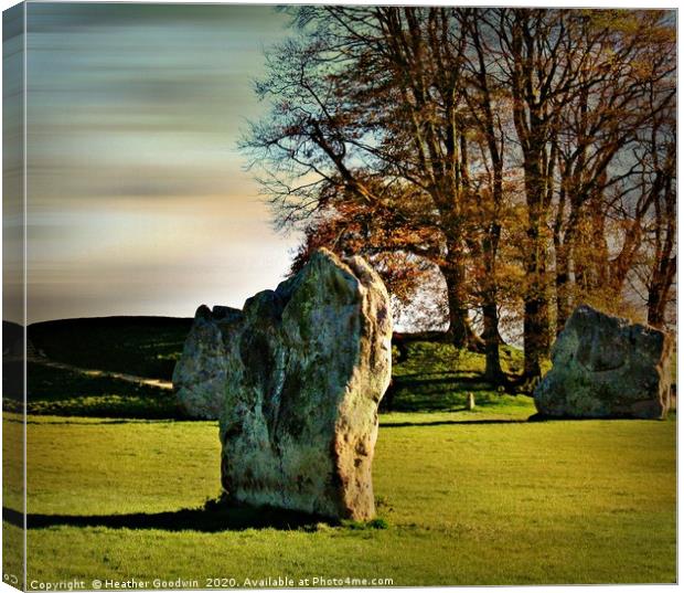 Avebury Ring Canvas Print by Heather Goodwin