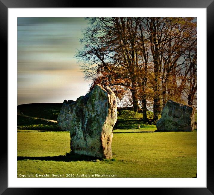Avebury Ring Framed Mounted Print by Heather Goodwin