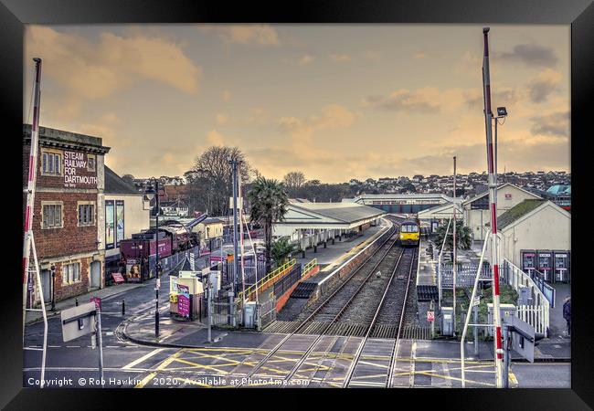 Paignton Station Framed Print by Rob Hawkins