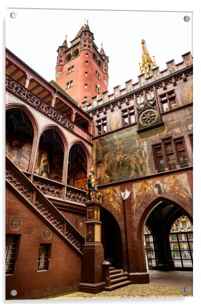 Rathaus Architecture Acrylic by Svetlana Sewell
