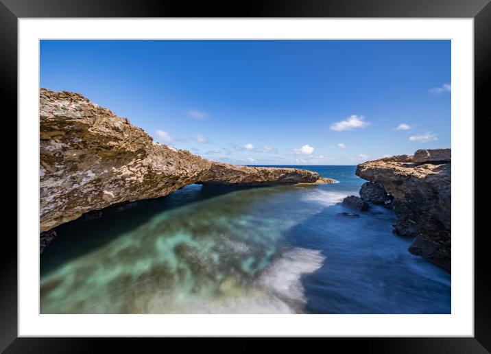 The natural bridge Framed Mounted Print by Gail Johnson